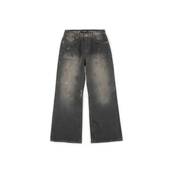 Haonanhuang Jeans Unisex Black Gray Color