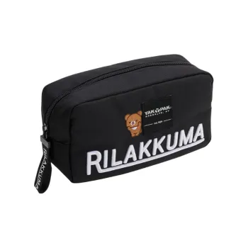 SAN X Yak Pak Collaboration Polyester Travel Storage Bag Unisex Black