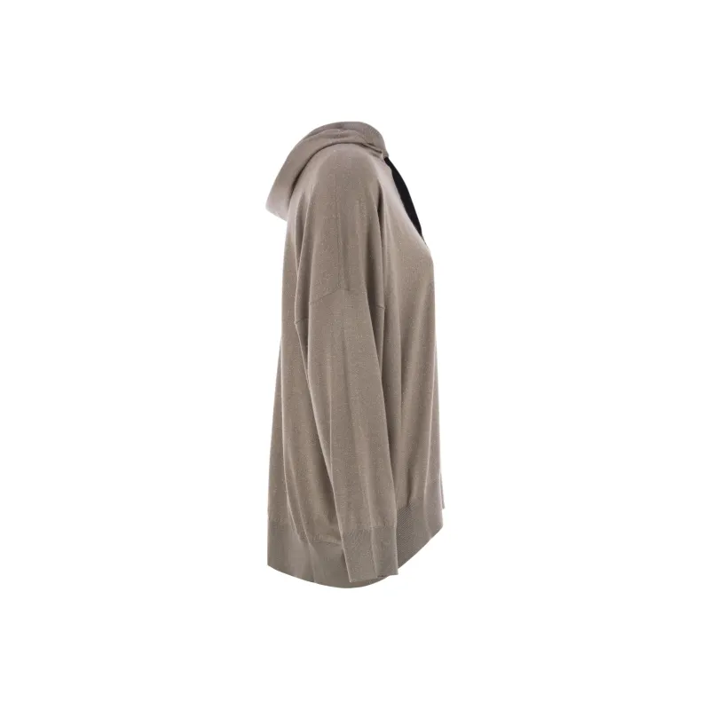 Brunello Cucinelli Sweatshirt Women's Light Brown-2