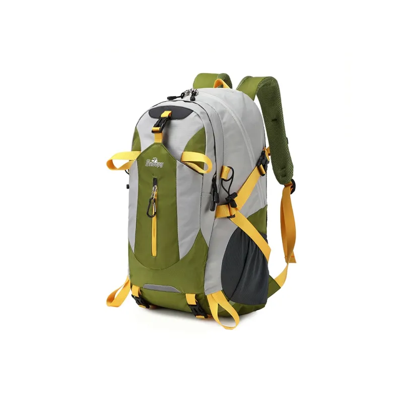 SNOOPY Nylon Backpack Unisex Green/Blue/Orange Red/Dark Gray/Light Gray-2