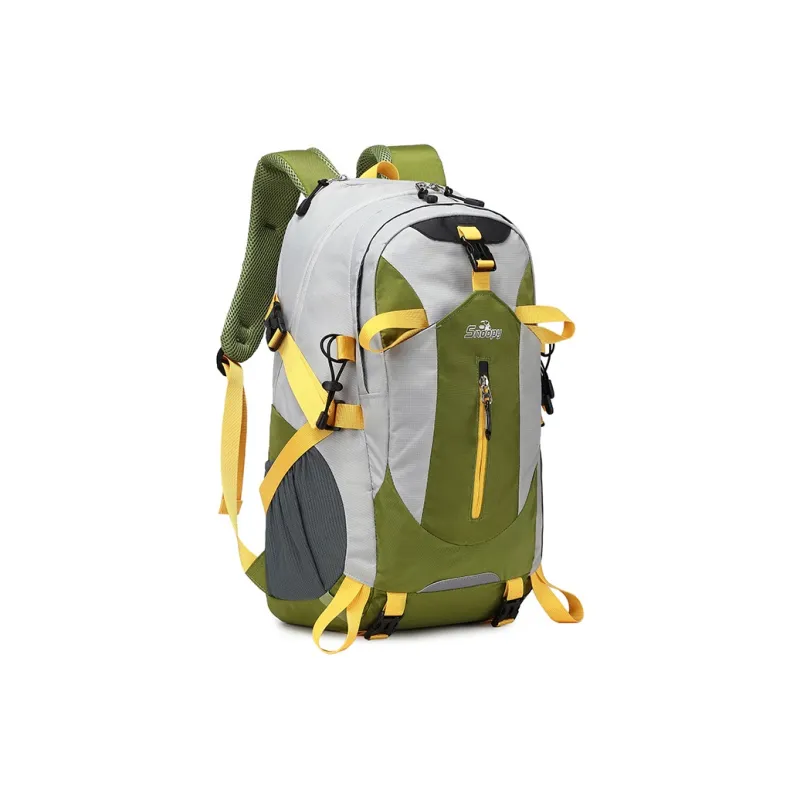 SNOOPY Nylon Backpack Unisex Green/Blue/Orange Red/Dark Gray/Light Gray-1