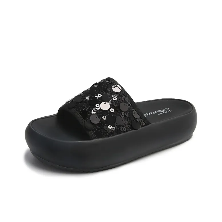 JANE HARLOW Rubber Sole Slip Resistant Abrasion Resistant Slide Slippers Women's-0