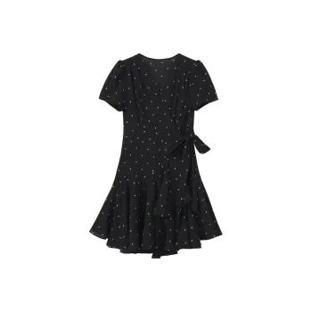 Homemade Willow Silk Short Sleeved Dress Women's