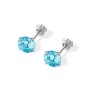 [1 Pair]Blue Firework Cut (Medical Titanium Steel)