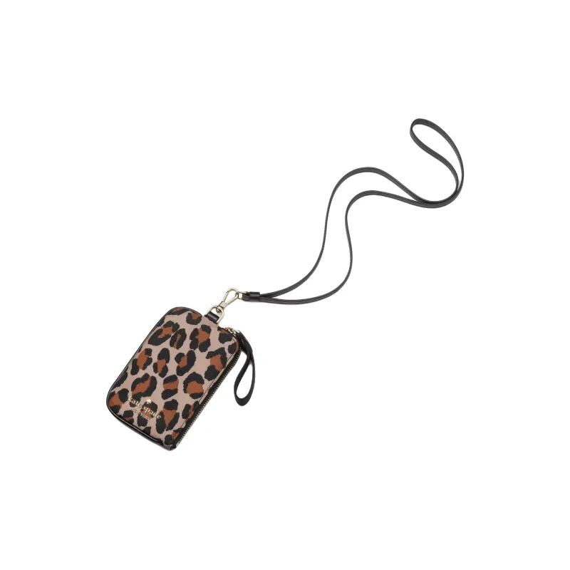 Kate Spade Chelsea Polyester Card Holder Unisex Brown-0