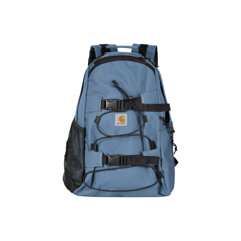Carhartt WIP Kickflip Recycled Polyester Backpack Unisex Water Blue & Black-0