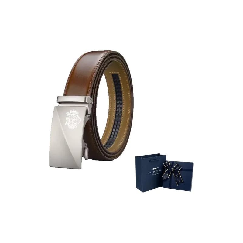 PAUL COSTELLOE Cow Split Leather Belts Unisex 4cm-5