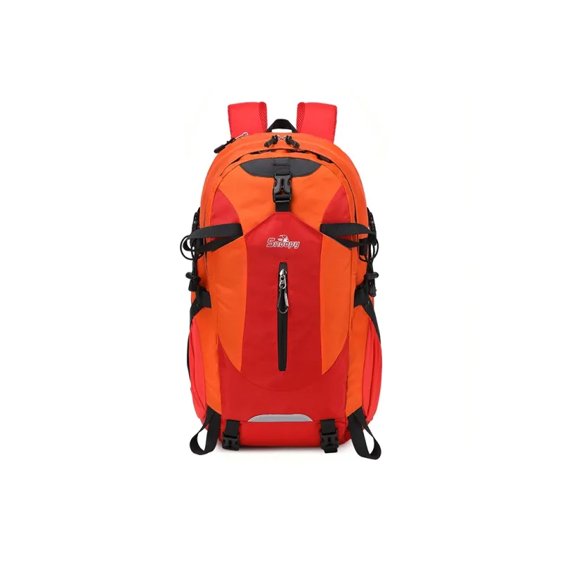 SNOOPY Nylon Backpack Unisex Green/Blue/Orange Red/Dark Gray/Light Gray-8