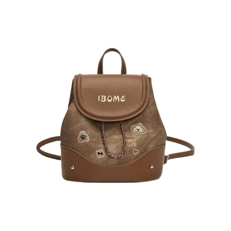 Teddy Bear Collection PU Backpack Women's Multicolor-12