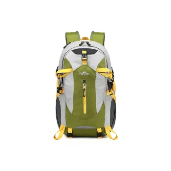 SNOOPY Nylon Backpack Unisex Green/Blue/Orange Red/Dark Gray/Light Gray
