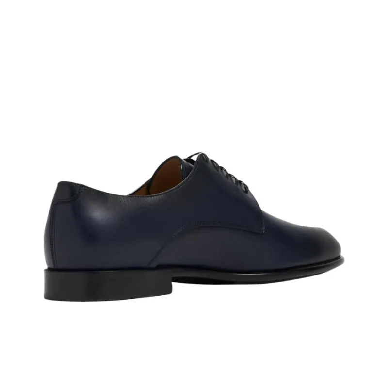 FERRAGAMO Fosco Dress Shoes Men's Blue-3
