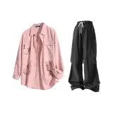 Pink+Black Pants