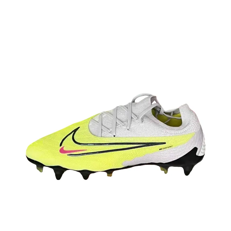 Nike Phantom GX Elite Abrasion Resistant Soccer Shoes Unisex Yellow-0
