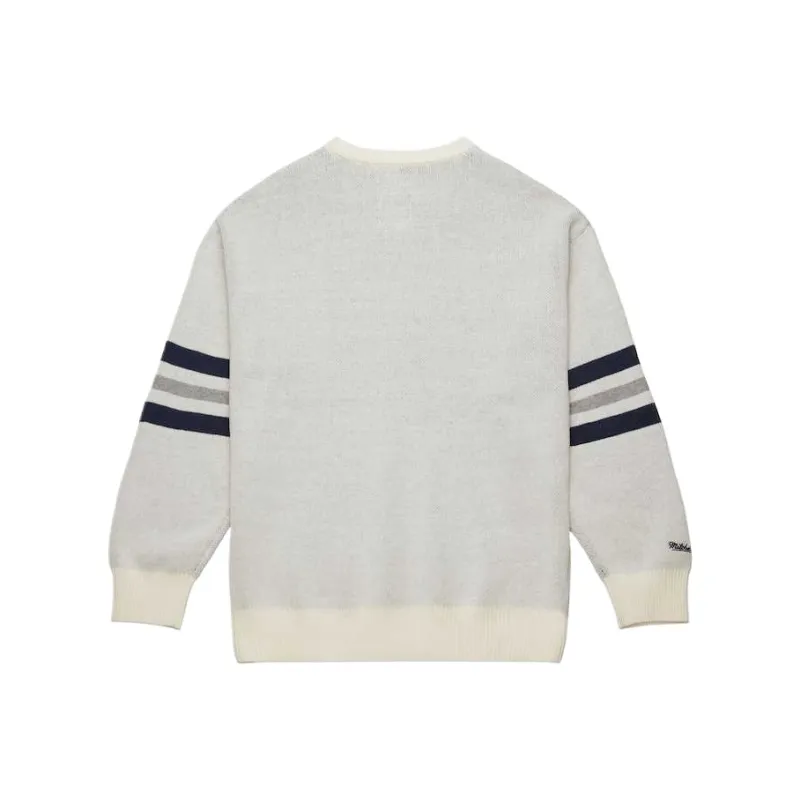 Mitchell Ness Sweaters Men Cream-1