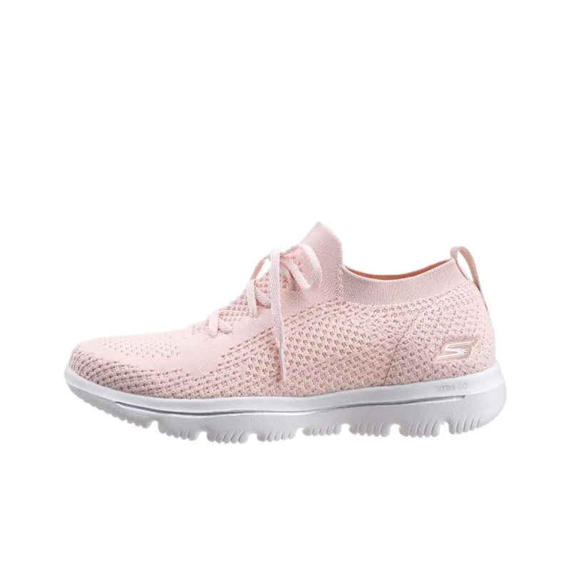 Skechers Go Walk Evolution Ultra Cushioning, Abrasion Resistant, Breathable Support Low Top Casual Shoes Women's Pink-0