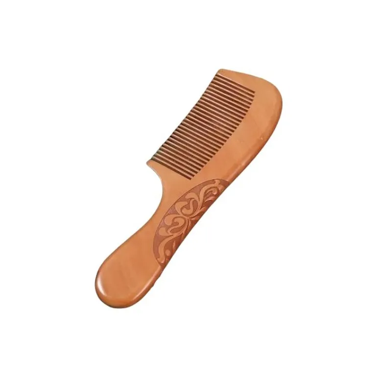 ZHENGXIAOCHU Natural Sandalwood Comb, Home Use Wooden Electrostatic Portable, Long Hair Massage Hairdressing Tool-0
