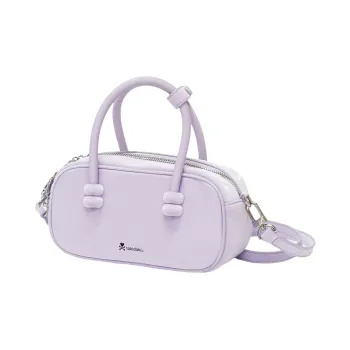 MESUCA ×Tokidok/Tokidok Collaboration Recycled Leather Boston Bag, One Shoulder Handbag Women's Multicolor