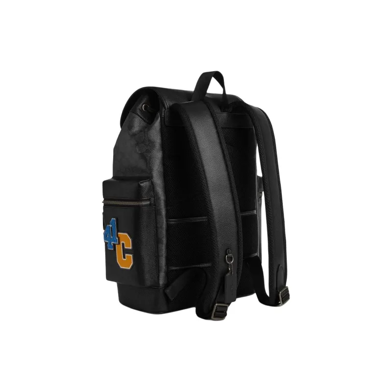 COACH Sprint Cow Leather With Artificial Leather Backpack Tubas Men's Charcoal Gray-1