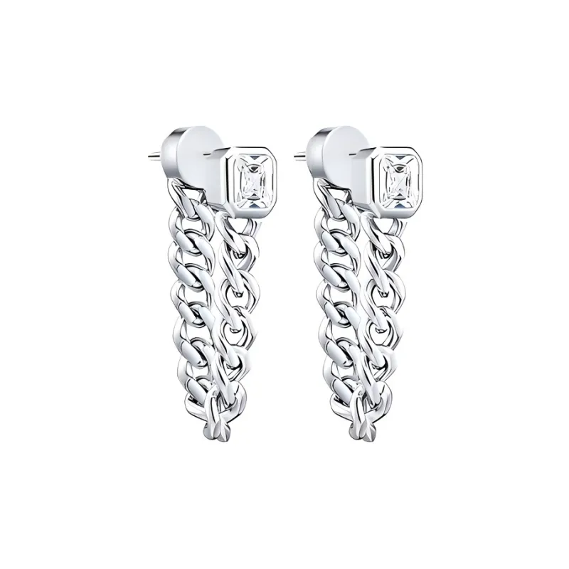 LELOUP Platinum Plated Copper Earrings Women's Silver-0