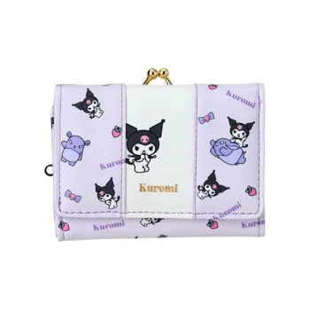Sanrio Synthetic Leather Wallet Women's Purple & White