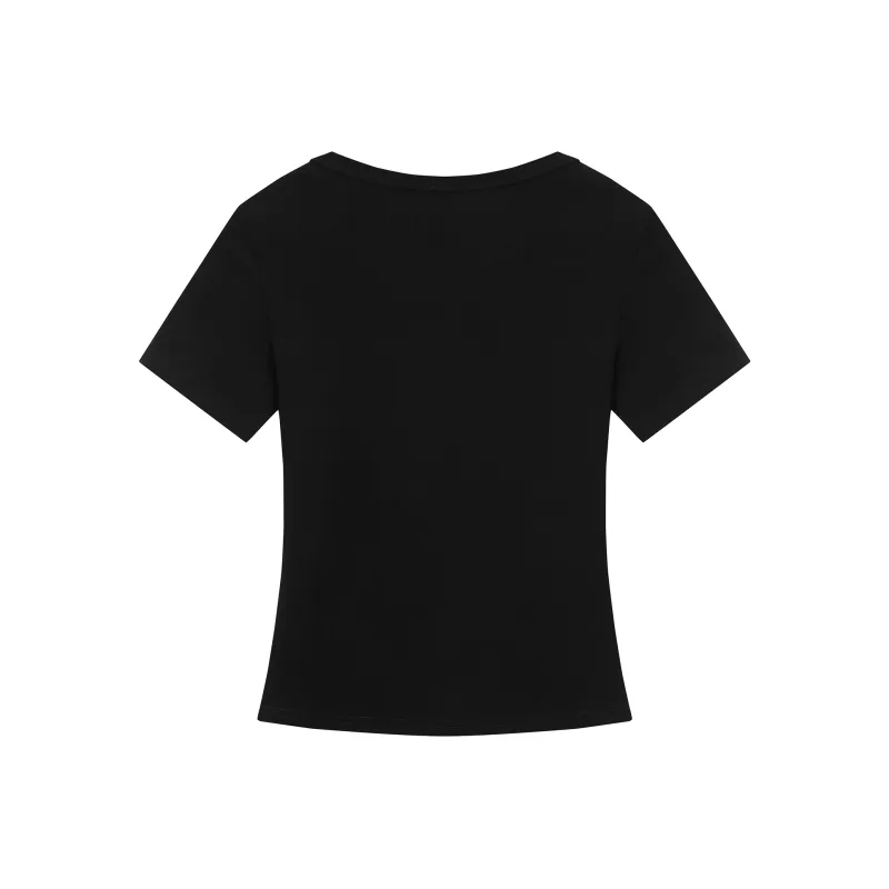 Wen Shan T Shirts Women's Black-1