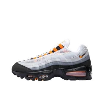 Nike Air Max 95 Anti Slip Wear Resistant Low Top Running Shoes Men's Gray Black Orange