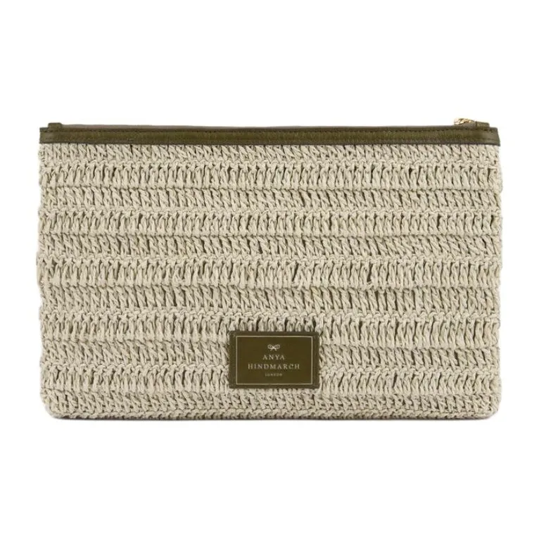 Anya Hindmarch Paper Clutch Women's Beige Paper-2