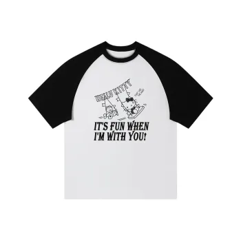 Sanrio x HelloKitty Hello Kitty T Shirt Unisex Black, White