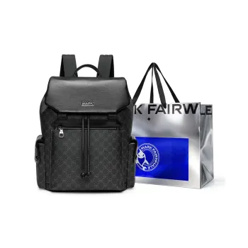 FAIRWHALE PVC Backpack Regular Unisex Black