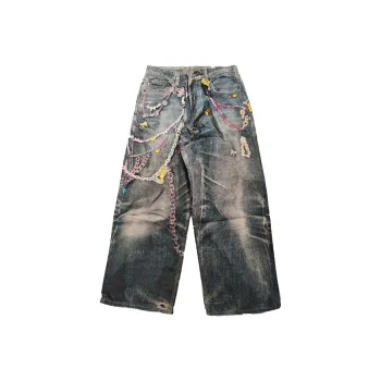 F.K.V.A Jeans Unisex Blue