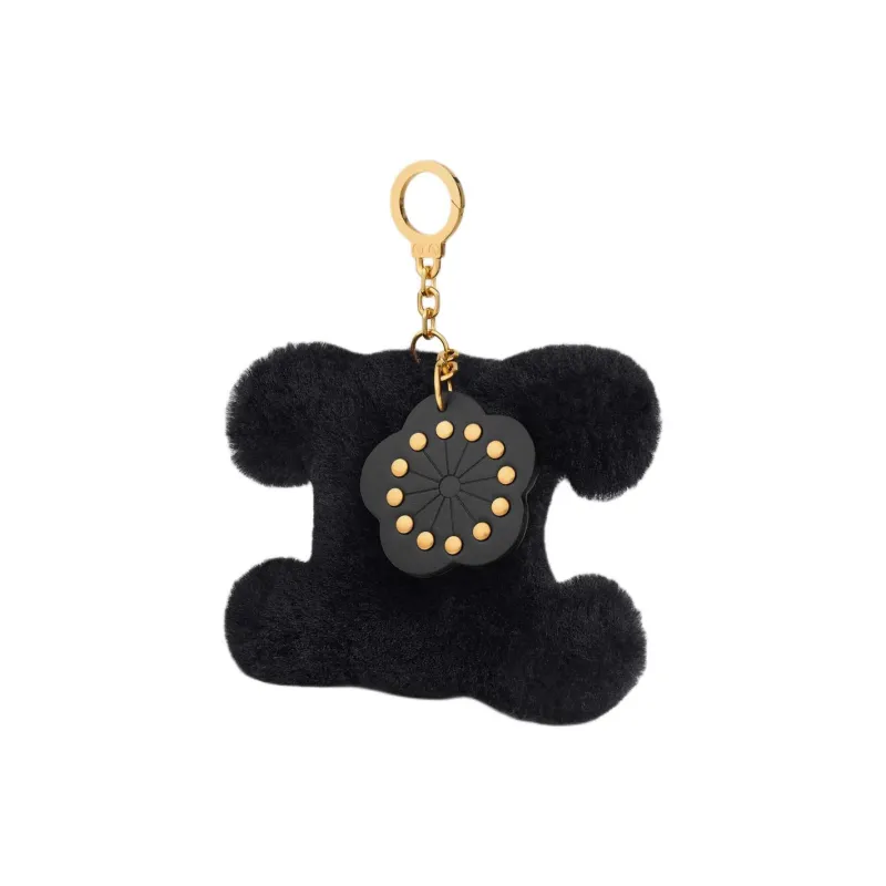 CELINE Triomphe Shearling Bag Charm Bag Merch Women's Black-1