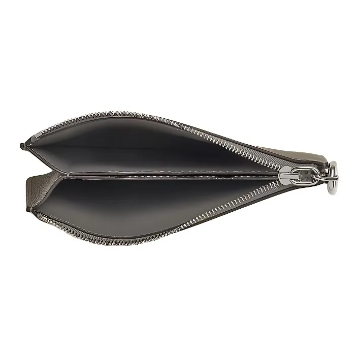 HERMES ZipengoChaine D'Ancre Evercolor Calfskin Card Holder Men's 0L Grismeyer Rain Cloud Gray-1