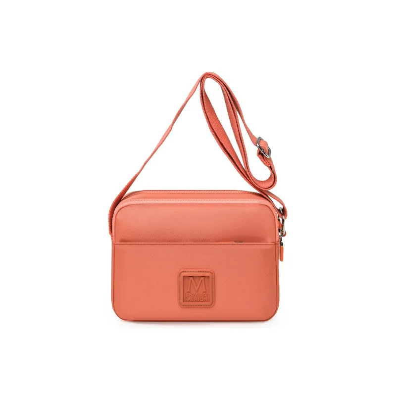 Boniu Nylon Fabric Crossbody Bag, Shoulder Bag Women's Black/Vintage Red/Caramel/Orange-4