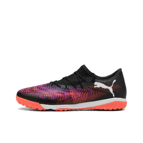 PUMA FUTURE 8 MATCH Abrasion Resistant Soccer Shoes Unisex Black White Red