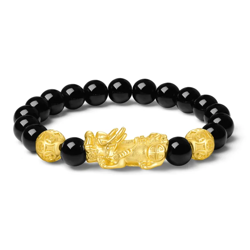 Love Jewelry Obsidian Jade Bracelets Unisex-0