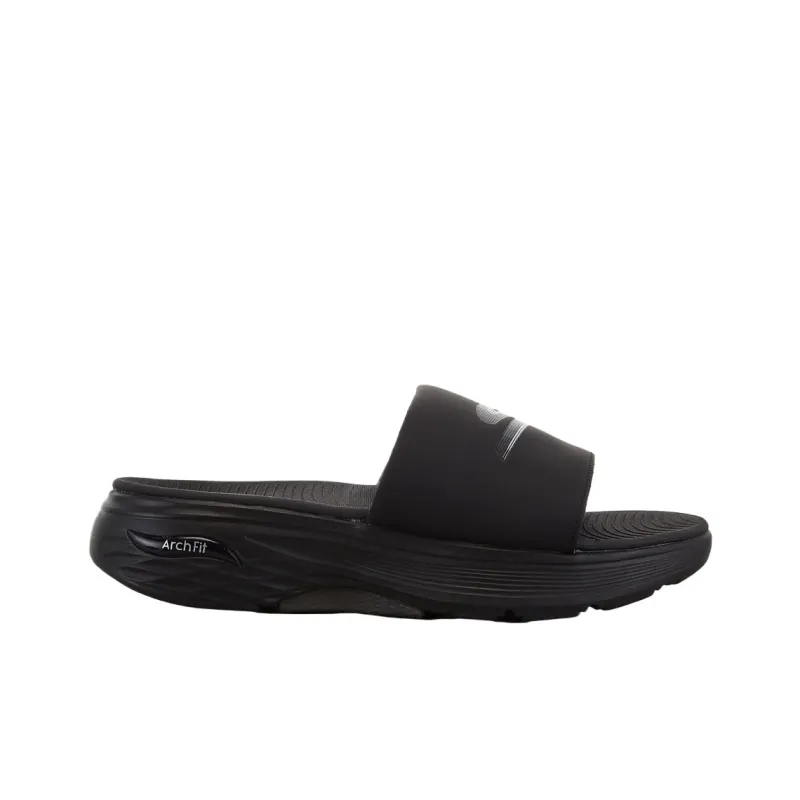 Skechers Goran Max Cushioning Arch Fit EVA Quick Dry Slide Slippers Men's Black-1