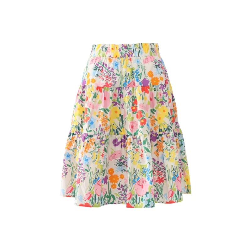 MJB Casual Long Skirts Women's Yellow-0