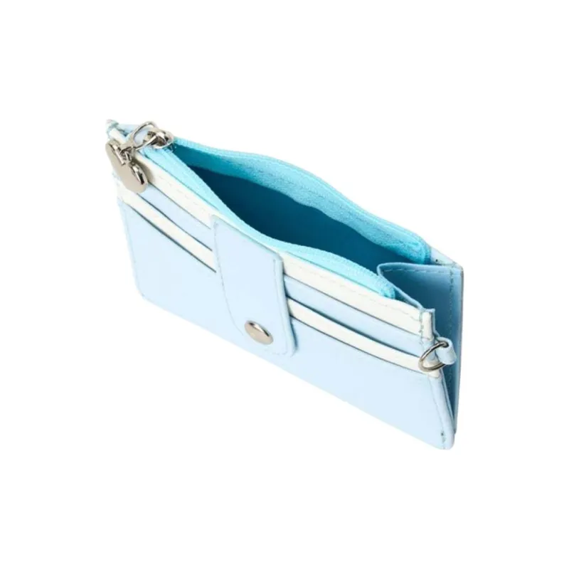 Sanrio Synthetic Leather Card Holder Women's Light Blue-3