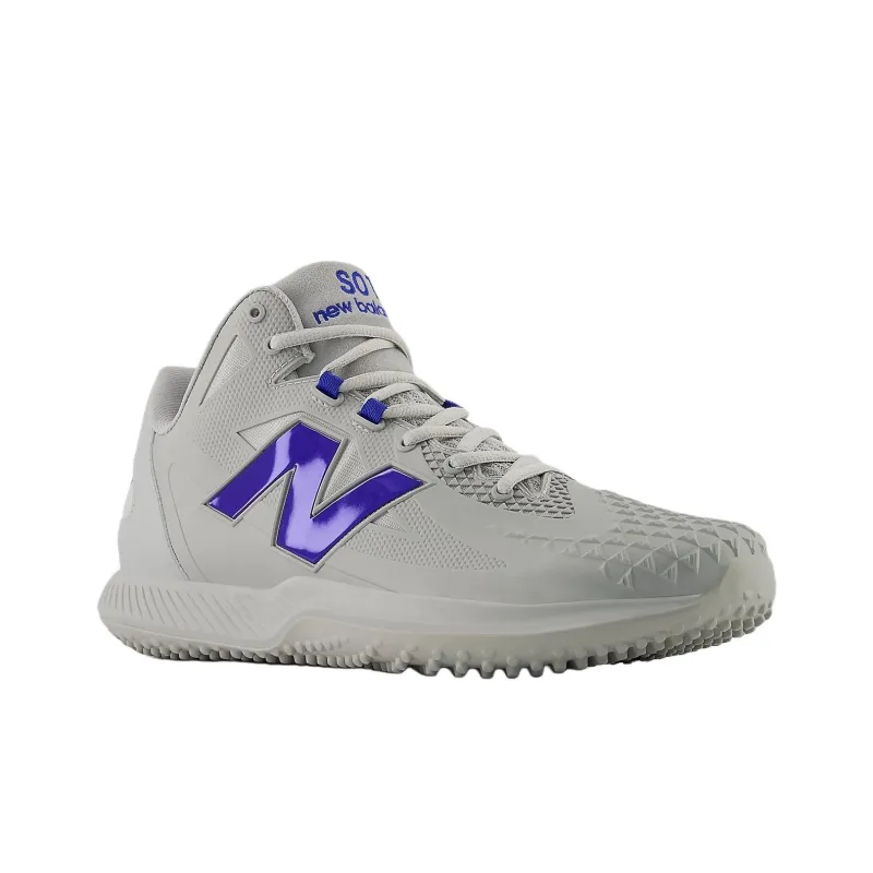 New Balance FuelCell Ohtani 1 Mid Top Upper Height Abrasion Resistant Functionality Baseball Shoes Men's Gray Blue-1