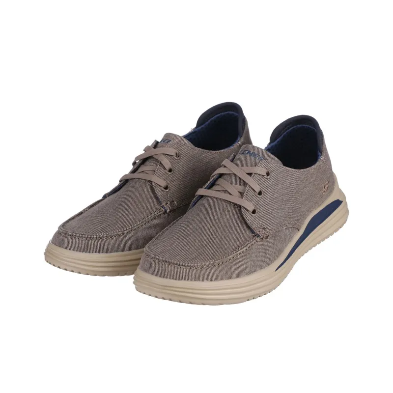 Skechers Proven Abrasion Resistant Low Top Canvas Shoes Men's Gray-2