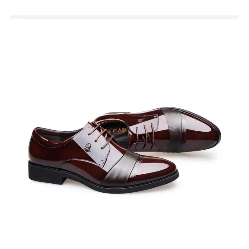 LAORENTOU Dress Shoes Men Low Top Brown-12