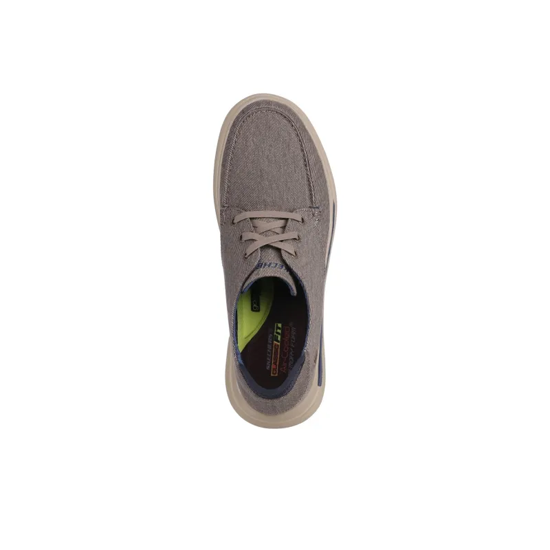 Skechers Proven Abrasion Resistant Low Top Canvas Shoes Men's Gray-3