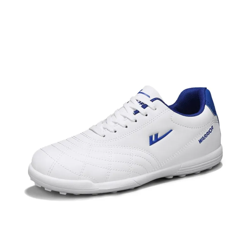 Warrior TF Turf Artificial Ground, Indoor Breathable, Lightweight Coverage Soccer Shoes Unisex White Blue-1