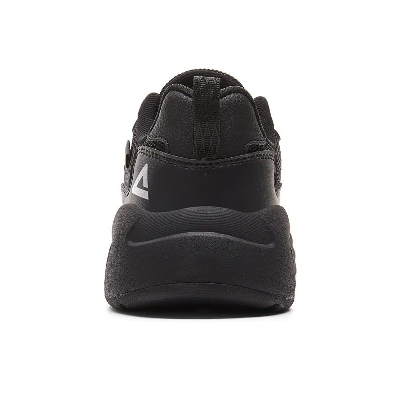 PEAK Sea Cushioning Lightweight Rebound Low Top Casual Shoes Women's Black Silver-4