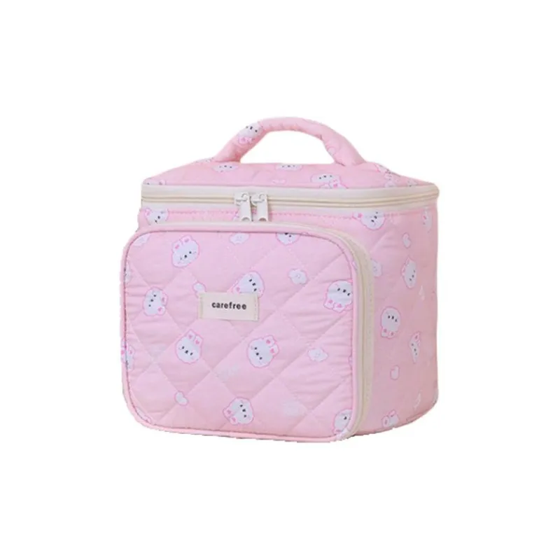 ZHIYIN Cute Large Capacity Handheld Skincare Storage Bag Multifunctional Portable Tubas Storage Box Make up Tools-3