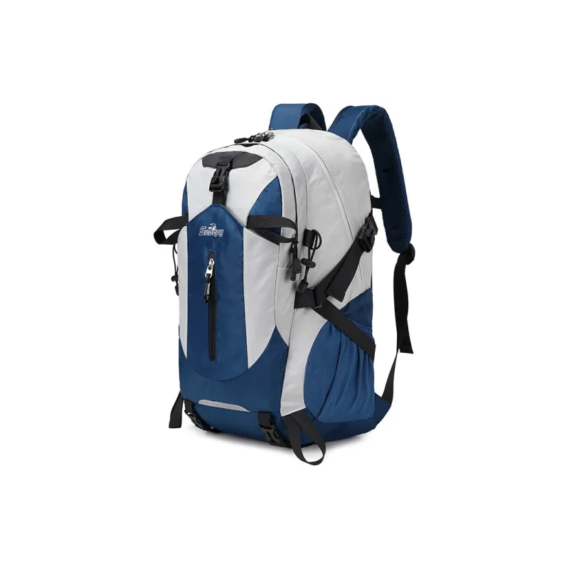 SNOOPY Nylon Backpack Unisex Green/Blue/Orange Red/Dark Gray/Light Gray-6