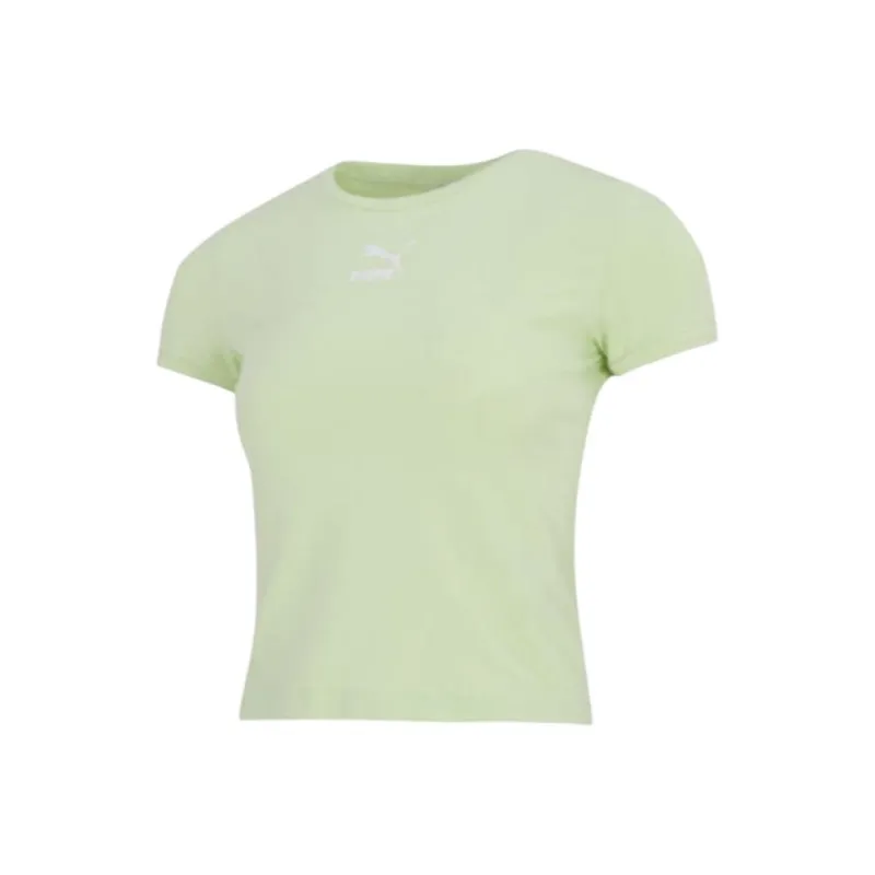 PUMA Mercedes Crop Tops Women's Light Green-0