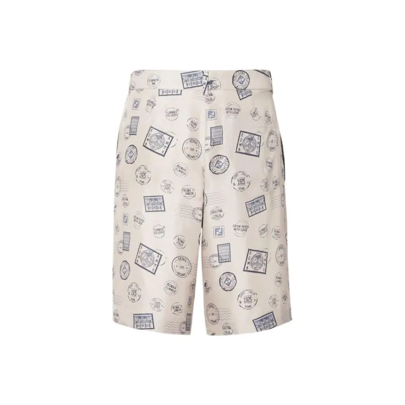 FENDI SS25 Casual Shorts Men's White-1