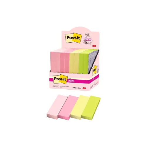 3M Sticky Notes, Sticky Notes, Strong Adhesion, Multicolor 25mm 90 Pcs Notebook/Post it Notes