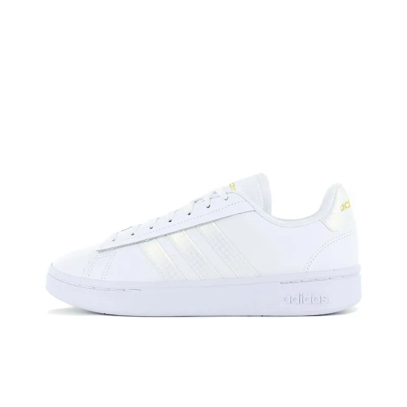 Adidas GRAND COURT ALPHA Abrasion Resistant Low Top Skateboard Shoes Women's White-0
